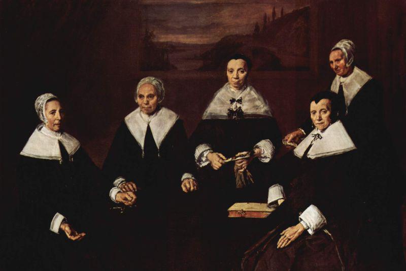 Frans Hals Gruppenportrat der Regentinnen des Altfrauenhospitzes in Haarlem Germany oil painting art